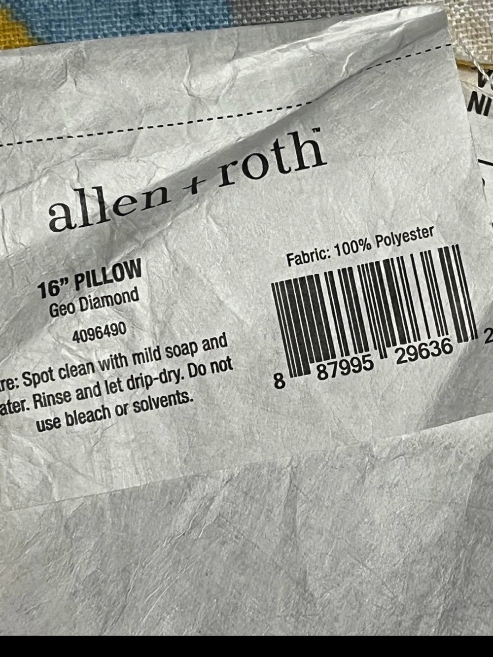 8 Allen & Roth Color Block Throw Pillow Covers-New - Picture 6 of 9